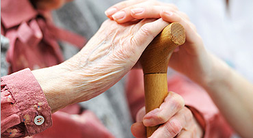 Holding a clients' hand